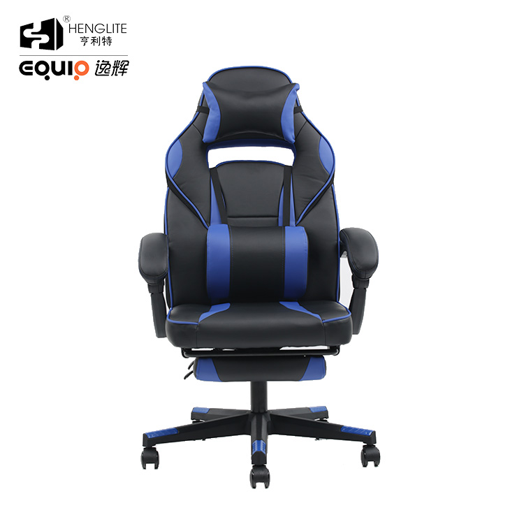 Ghế chơi game công thái học EQ5069 màu xanh đen